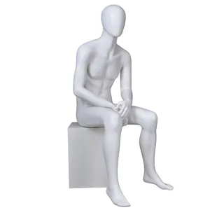 seated most realistic body painting sexy lifelike male sitting man mannequin adult for sale