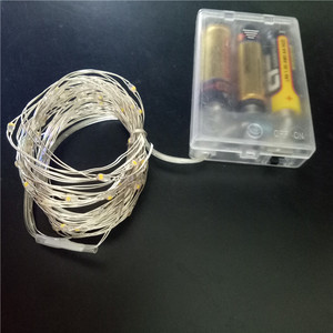 3AA con pilas 50LED 100LED Navidad alambre de cobre luces de hadas centelleantes <span class=keywords><strong>Led</strong></span> alambre de cobre luces de hadas - Product Image 4