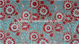 ผ้าคอตตอนพิมพ์ลายสวยผ้าฝ้ายบล็อกมือวัตถุดิบชุดเดรสผ้าคอตตอน100% ผ้าสิ่งทอที่บ้าน - Product Image 3