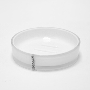 5pcs Diamant Bordure Blanc Élégant Accessoires De Salle De Bains - Product Image 6