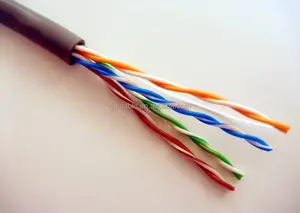 4 זוגות כבל bc cat5 utp CU CCA UTP FTP SFTP PASS מבחן Cat5e מקורה 100M 200M LAN כבל מחיר למטר מספק המפעל