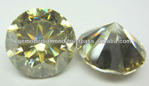 Moissanite fantaisie de couleur jaune marron pour la fabrication de bijoux fantaisie toutes tailles Moissanite en vrac de forme fantaisie directement du fabricant - Product Image 2
