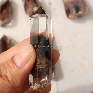 Commercio all'ingrosso RARE NATURALE <span class=keywords><strong>FANTASMA</strong></span> VERDE phantom cristallo di Quarzo Point Specimen - Product Image 3