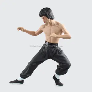 Großhandel nach maß kunststoff harz bruce lee action figur statue