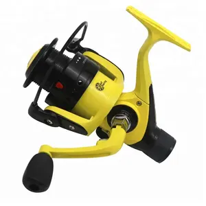 Double Drag REAR Spinning Reel Larger Spool Max Drag Sea Boat Spinning黄色Fishing Reel
