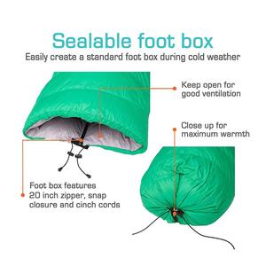 15 gradi Verso Il Basso Sacco A Pelo Trapunta-Ultralight Freddo, 3 Stagione Trapunta-Perfetto per Backcountry di Campeggio, Zaino In Spalla - Product Image 5