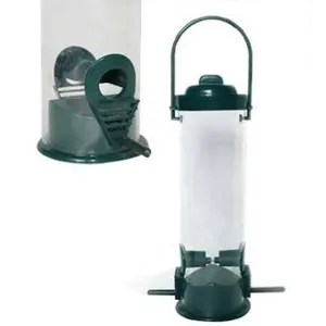 New Style Outdoor Small Seed bird feeder With PVC or PC Tube For Feeding Birds in Backyard