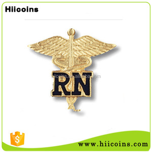 Nuevo Pin de Solapa de Metal Personalizado con Caduceo, Recuerdo Médico Dorado en 3D, para Graduados de Enfermería, Doctor, RN, Enfermera Registrada - Product Image 5