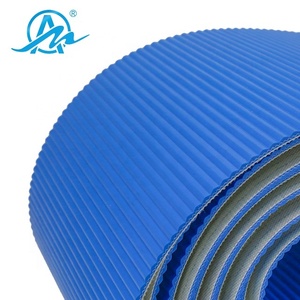 Factory Directe Verkoop Groothandel Prijs Blauw Pvc Gegolfde Transportband