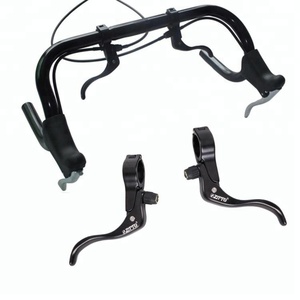 ZTTO Road Bike leva del freno bici da strada a scatto fisso Vice freni V maniglia del freno in lega di alluminio per manubrio 22.2mm 31.8mm - Product Image 1