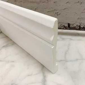 Di alta Qualità Bianco Battiscopa Cornice Stampaggio Poliuretano Battiscopa Stampaggio di Base