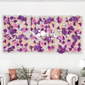 Hotsale Factory wholesale interior and exteriors decoration roll up rose flower wall artificial flower making backdrop