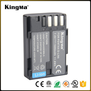 KingMa Vente Chaude 1600 mAh Batterie D-LI90 Remplacement pour Pentax K-7 K-7D K1 K01 K3 K3II K3 2 K5 <span class=keywords><strong>K5D</strong></span> DSLR caméra - Product Image 2