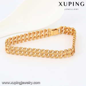 74471 modelli xuping 24 k oro gioielli Signore braccialetto d'oro del braccialetto di modo