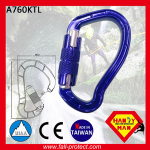 คาราไบเนอร์ปีนเขาแบบ Twist Lock 25KN ทำจากอะลูมิเนียม - Product Image 2