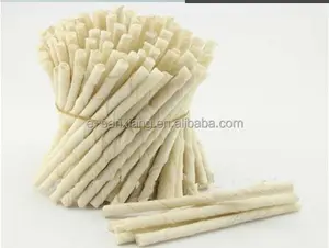 Rawhide Ép Twist Dog Nhai Sticks/Ăn Được Tự Nhiên Rawhide Dog Treats/Twist Rawhide Sticks