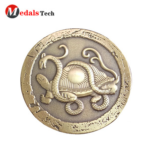 Fabricantes profesionales águila negro esmalte antiguo silver souvenir monedas - Product Image 5