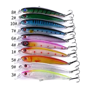 10pcs/set Handmade bait wobblers fishing Minnow lure