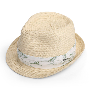 Cappello di paglia Fedora bianco marrone nero con modello decorativo nastro cappello <span class=keywords><strong>Borsalino</strong></span> - Product Image 2