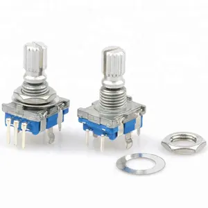 Rotary Encoder Gecodeerde Schakelaar/EC11/Digitale Potentiometer Met Schakelaar Vijf-Legged Lange 15 Mm Pruim