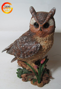 Sculture di Aquila Ornamentali Natalizie, Statuette Artificiali di Animali, Decorazioni in Resina Popolari in Europa, Uccelli da Giardino, Gufo - Product Image 4