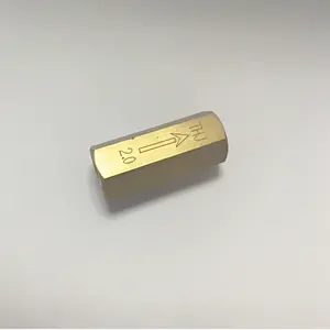 Válvula de retenção de cobre do calibre do parafuso 1/4 "1/8"