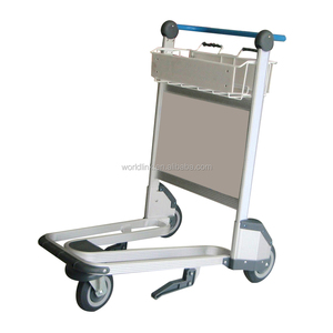 Chariot d'hôtel en acier inoxydable, bagage à 3 roues, OEM, chariot pour l'hôtel, nouvelle collection - Product Image 2