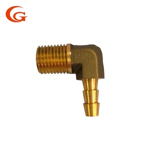 Phụ kiện đồng thau LPG khí Propane không khí khớp nối ống lắp kết nối 90 độ Brass khuỷu tay 1/4 ''Flare chủ đề - Product Image 3