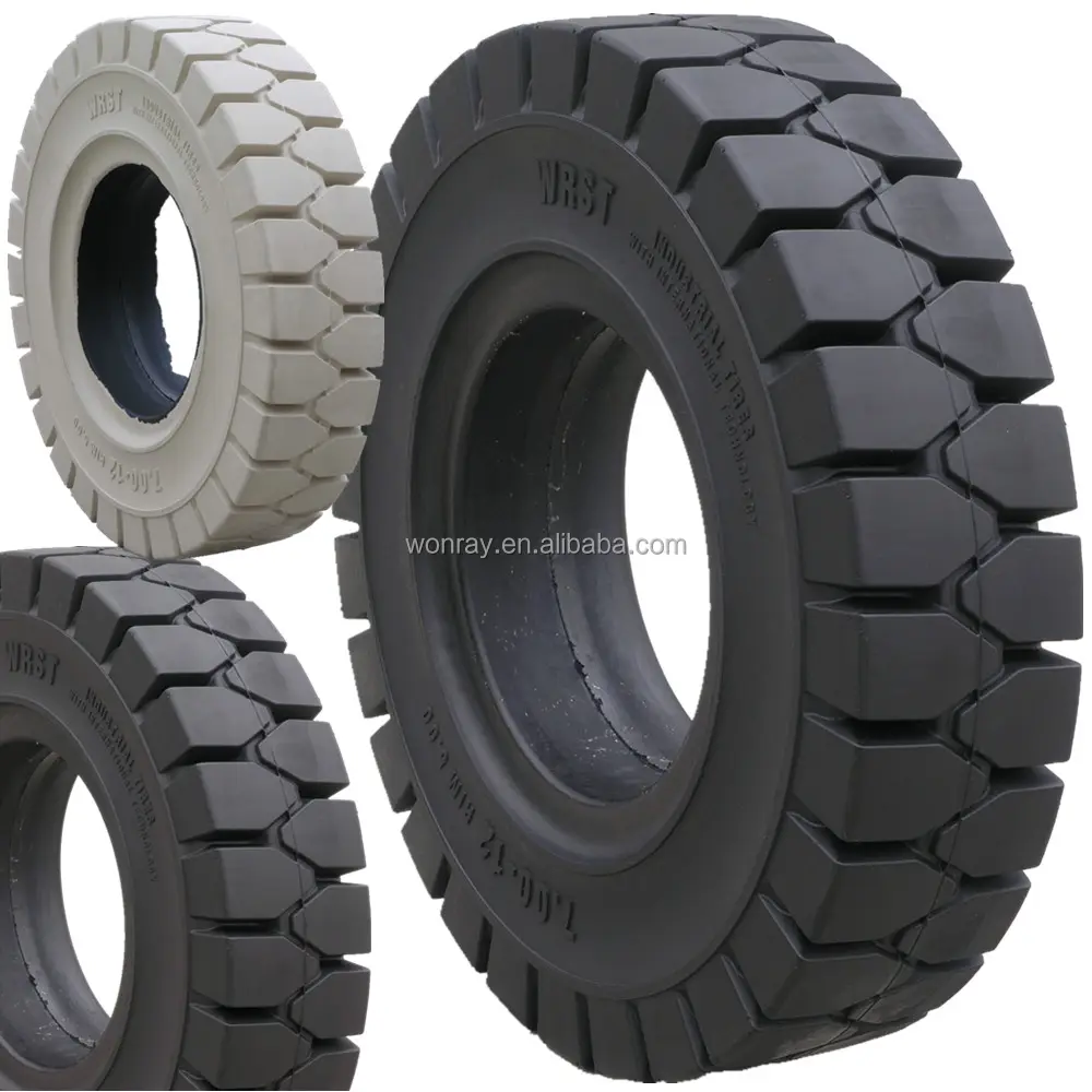 hot sale no puncture forklift solid tires 355/50-20 28x12.5-15 industrial tire for forklift solid tire linde