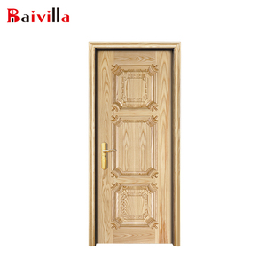メインエントランス木製デザインシングル木製ドア中国製アリババ - Product Image 5