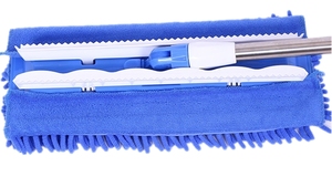 Mopa con Clip <span class=keywords><strong>de</strong></span> <span class=keywords><strong>40</strong></span> <span class=keywords><strong>cm</strong></span> para Uso Diario en el Hogar, con Cabezal <span class=keywords><strong>de</strong></span> Chenilla, Mango Telescópico <span class=keywords><strong>de</strong></span> Acero, Palo <span class=keywords><strong>de</strong></span> Mopa <span class=keywords><strong>de</strong></span> Acero <span class=keywords><strong>de</strong></span> Alta Calidad - Product Image 3