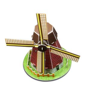 3D Puzzles Hollande Chã¢teau <span class=keywords><strong>moulin</strong></span> ã <span class=keywords><strong>vent</strong></span> Cerveau Modèle BRICOLAGE Jeux De Construction 3D Puzzles Jouets Puzzle 20 PIÈCES - Product Image 6