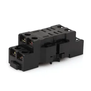 Saipwell 13F-2Z-C4(LY2-E) Gemakkelijk Geïnstalleerd Plastic Zwart 8 Pin Relais Socket Elektrische Relais Socket 15A Relais Socket