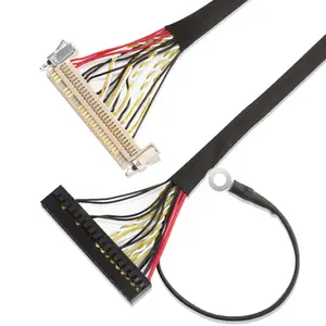 用于Auo三星Innolux液晶面板，带焊接连接器Starconn Lvds电缆