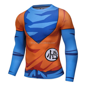 Camiseta Deportiva Cody Lundin para Hombre, Diseño <span class=keywords><strong>Animal</strong></span>, Goku Superhéroe Saiyan, Impresión 3D, Manga Larga, Sublimación - Product Image 5