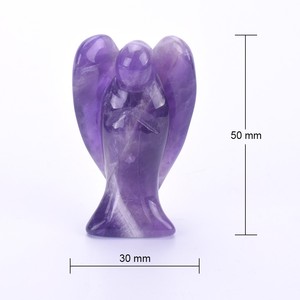 Cristallo rosa di alta qualità artigianato classico angelo inciso quarzo rosa inciso inciso inciso inciso inciso - Product Image 3