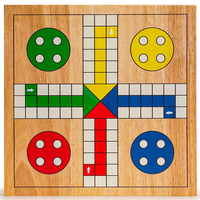 Vente en gros Nouveau design Différents types de jeux de Ludo en bois à imprimer pour les fêtes et l'extérieur