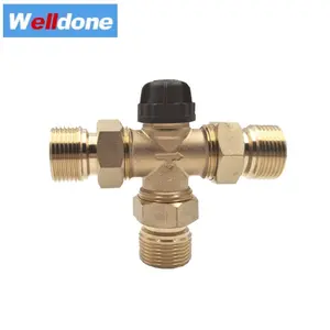 Good Supplier Water Underfloor Heating Manifold With Thermostatic Radiator Head For Mixing Valve