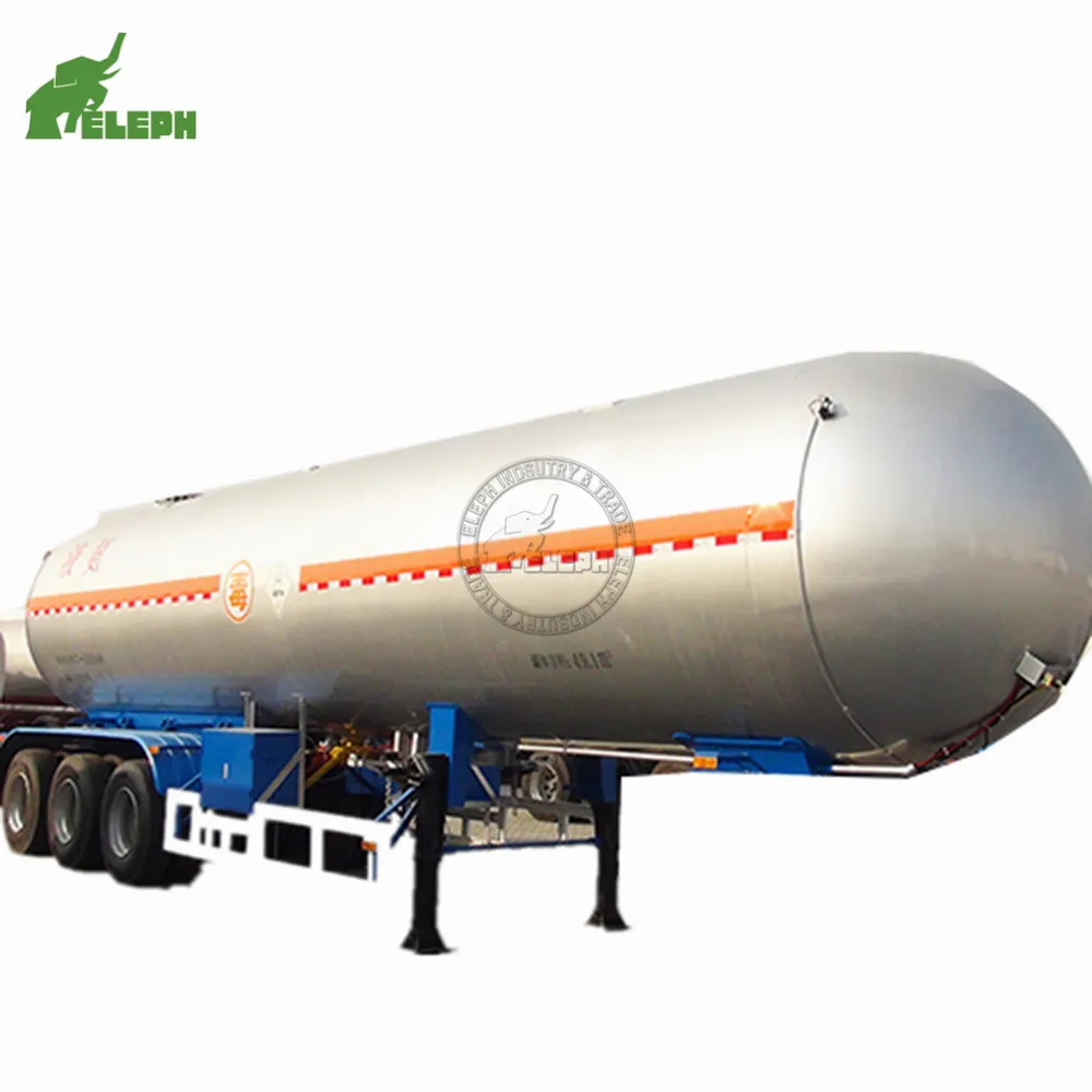 Jenis Baru Liquefied Petroleum Gas Tanker Trailer LPG 20ton Penyimpanan Bulat Harga Tangki Semi Trailer untuk Dijual