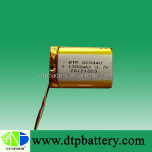Professionelle batterie hersteller li-ion akku <span class=keywords><strong>3</strong></span>,7 v 1300 mah - Product Image 1