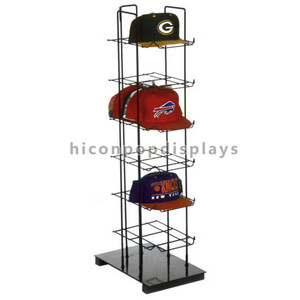Tapas de Merchandising <span class=keywords><strong>Tienda</strong></span> Al Por Menor Accesorio de Metal Negro de Pie <span class=keywords><strong>Libre</strong></span> <span class=keywords><strong>Mercado</strong></span> Barato Sombrero Soporte de Exhibición - Product Image 1