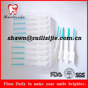 De Mango largo de Cerdas Suaves De Goma Cepillo Interdental Hilo Dental Selección - Product Image 3