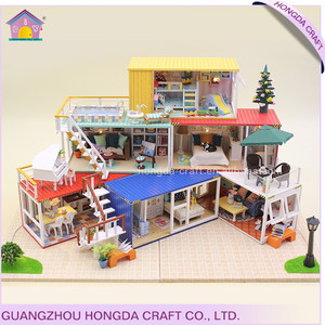 Inacabado 1:24 <span class=keywords><strong>casa</strong></span> <span class=keywords><strong>de</strong></span> muñecas en miniatura del castillo, grandes casas <span class=keywords><strong>de</strong></span> muñecas en venta - Product Image 3