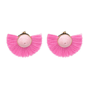 Ywmt 2018 últimas mayorista Boho folk fan lana borla pendientes para las mujeres - Product Image 1