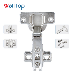 Bisagra <span class=keywords><strong>de</strong></span> armario, accesorios <span class=keywords><strong>de</strong></span> muebles, VT-16.002-52 <span class=keywords><strong>de</strong></span> bisagra <span class=keywords><strong>de</strong></span> dos vías para el hogar, <span class=keywords><strong>de</strong></span> acero niquelado, Normal - Product Image 2