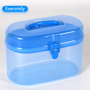 Bonne vente portable utilisation familiale petite mallette de rangement en plastique avec poignée - Product Image 2