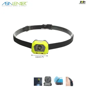 Ideal Head Lantern for Walking, Running, Camping Battery Powered Helmet Light USB Rechargeable Headlamp Flashlight