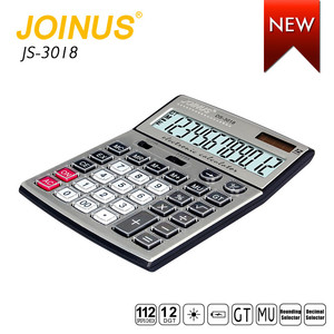 Promoción, precio barato, negocios, 12 dígitos, doble potencia, de escritorio, electrónico, Solar, marca Joinus, calculadora para estudiantes