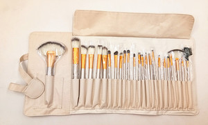 Belleza cosméticos herramientas Kit 24pcs Beige pinceles <span class=keywords><strong>de</strong></span> maquillaje conjunto - Product Image 4