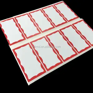 Wholesale Red Wavy Border Egg Shell StickersにSheets